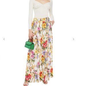 BOUTIQUE MOSCHINO PRINTED WIDE LEG PANTS